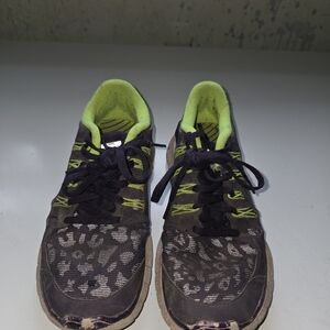 Nike Free 5.0 Purple and Lime Shoes